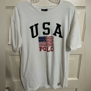 VTG Polo Ralph Lauren single stitch T-shirt adult medium patriotic